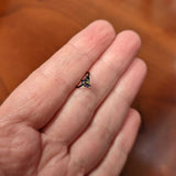 20G 5/16 Clear Gem Black Witch Hat Halloween Nose Hoop