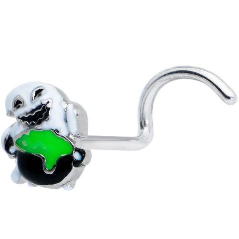 20G 1/4 Ghost Goo Cauldron Halloween Left Side Nose Screw