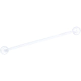 14G Gold Tone Spike UV Ladybug Industrial Barbell 38mm Set of 3