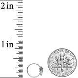 20G 5/16 Black Gem Polka Dot Blue Green Frog Nose Hoop