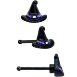 20G 1/4 Pink Gem Spider Witch Halloween Nose Bone Set of 3