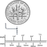 20G 1/4 Simple Cephalopod Octopus L Shape Nose Ring