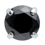 18G 5/16 Black CZ G23 Titanium Threadless Flower Labret Tragus