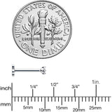 18G 5/16 Clear CZ G23 Titanium Threadless Flower Labret Tragus