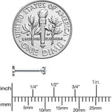 18G 5/16 Vitrail CZ G23 Titanium Threadless Flower Labret Tragus