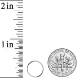 20G 3/8 Grade 23 Titanium Bendable Hoop Ring
