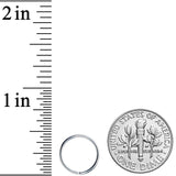 18G 3/8 Grade 23 Titanium Bendable Hoop Ring