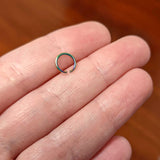 20G 1/4 Rainbow PVD Grade 23 Titanium Bendable Hoop Ring