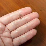 20G 1/4 Rose Gold Tone PVD Grade 23 Titanium Bendable Hoop Ring