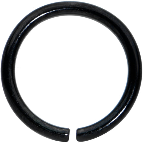 20G 1/4 Black PVD Grade 23 Titanium Bendable Hoop Ring