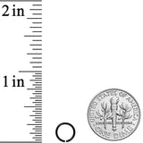 20G 1/4 Black PVD Grade 23 Titanium Bendable Hoop Ring