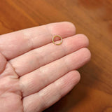 20G 1/4 Gold Tone PVD Grade 23 Titanium Bendable Hoop Ring