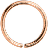 20G 7mm Rose Gold Tone PVD Grade 23 Titanium Bendable Hoop Ring