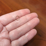 20G 7mm Rose Gold Tone PVD Grade 23 Titanium Bendable Hoop Ring