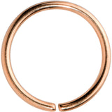 20G 5/16 Rose Gold Tone PVD Grade 23 Titanium Bendable Hoop Ring