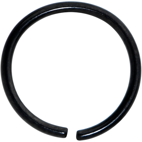 20G 5/16 Black PVD Grade 23 Titanium Bendable Hoop Ring