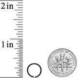 20G 5/16 Black PVD Grade 23 Titanium Bendable Hoop Ring