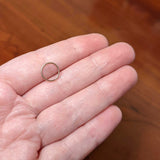 20G 9mm Rose Gold Tone PVD Grade 23 Titanium Bendable Hoop Ring