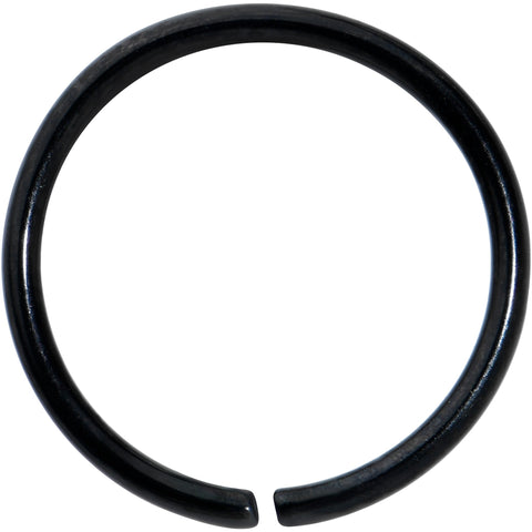 20G 9mm Black PVD Grade 23 Titanium Bendable Hoop Ring