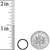 20G 9mm Black PVD Grade 23 Titanium Bendable Hoop Ring