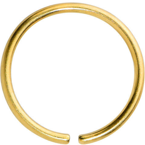 20G 9mm Gold Tone PVD Grade 23 Titanium Bendable Hoop Ring