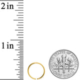 20G 9mm Gold Tone PVD Grade 23 Titanium Bendable Hoop Ring