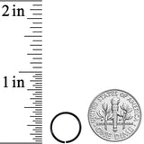 20G 3/8 Black PVD Grade 23 Titanium Bendable Hoop Ring