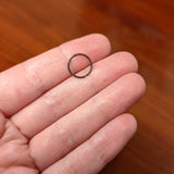20G 3/8 Black PVD Grade 23 Titanium Bendable Hoop Ring