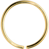 20G 3/8 Gold Tone PVD Grade 23 Titanium Bendable Hoop Ring