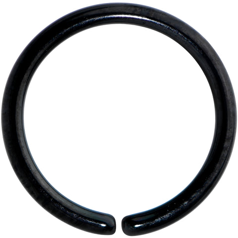 18G 5/16 Black PVD Grade 23 Titanium Bendable Hoop Ring