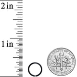 18G 5/16 Black PVD Grade 23 Titanium Bendable Hoop Ring