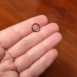18G 5/16 Black PVD Grade 23 Titanium Bendable Hoop Ring