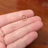 18G 5/16 Gold Tone PVD Grade 23 Titanium Bendable Hoop Ring