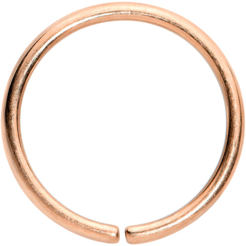 18G 3/8 Rose Gold Tone PVD Grade 23 Titanium Bendable Hoop Ring