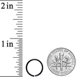 18G 3/8 Black PVD Grade 23 Titanium Bendable Hoop Ring