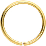 18G 3/8 Gold Tone PVD Grade 23 Titanium Bendable Hoop Ring