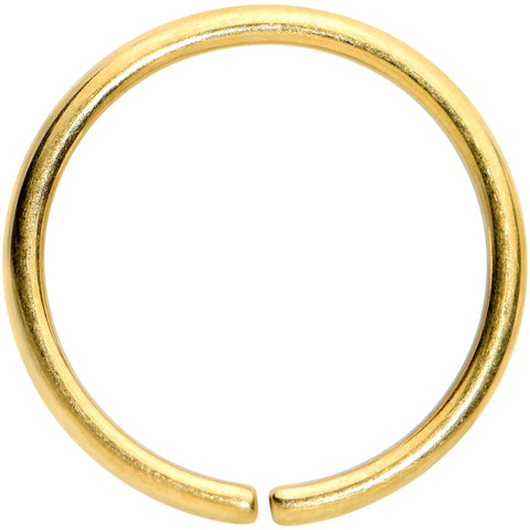 18G 3/8 Gold Tone PVD Grade 23 Titanium Bendable Hoop Ring