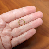 18G 3/8 Gold Tone PVD Grade 23 Titanium Bendable Hoop Ring