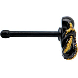 20G 1/4 Black Understated Octopus Nose Bone