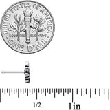 20G 1/4 Clear Pink Gem Abstract Leaf Flower Nose Bone