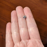 20G 1/4 Clear Pink Gem Abstract Leaf Flower Nose Bone