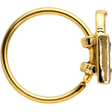 20G 5/16 Gold Tone Trick or Treat Bag Halloween Nose Hoop