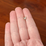 20G 5/16 Clear Gem Rose Gold Tone Airy Butterfly Nose Hoop