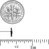 20G 1/4 Fantasy Black Faerie Wings Nose Bone