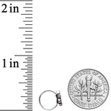 20G 5/16 Clear Pink Gem Abstract Leaf Flower Nose Hoop