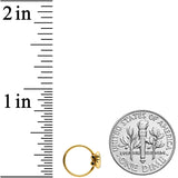 20G 5/16 Gold Tone Blue Adorable Angelfish Nose Hoop