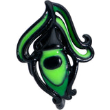 20G 5/16 Black Striking Peacock Feather Nose Hoop