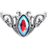 20G 7mm Aurora Gem Deco Waves L Shape Nose Ring