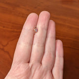 20G 7mm Pink Gem Rosy Fashion Flamingo L Shape Nose Ring