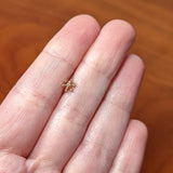 20G 5/16 Clear Gem Rose Gold Tone Sweet Snowflake Nose Hoop